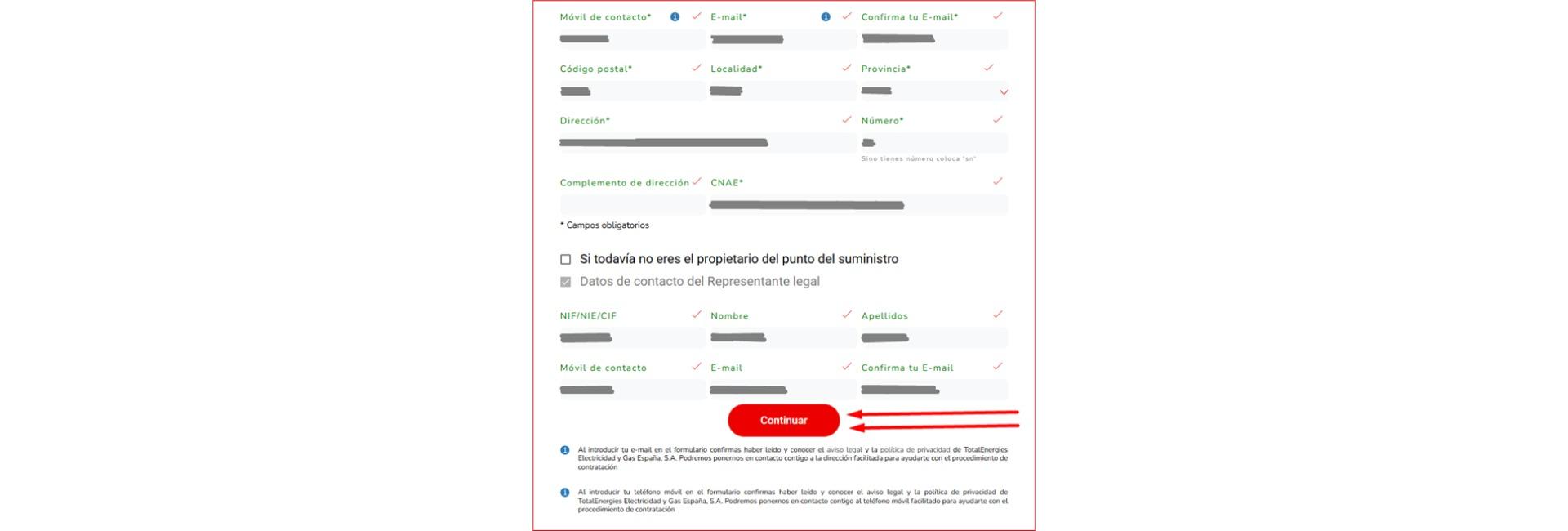 imagen del formulario de contrataci&oacute;n de totalenergies